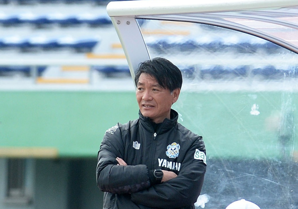磐田横内昭展監督（2023年2月1日撮影）