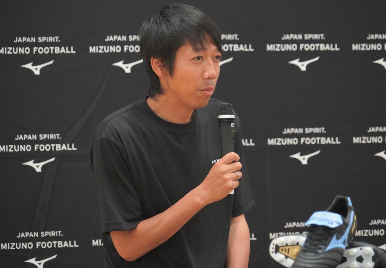「モレリアの日」のトークイベントに出席した中村憲剛氏（撮影・佐藤成）