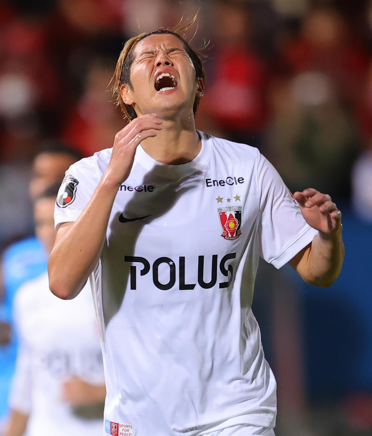 横浜FC対浦和　後半、シュートを決められず悔しがる浦和伊藤（撮影・野上伸悟）