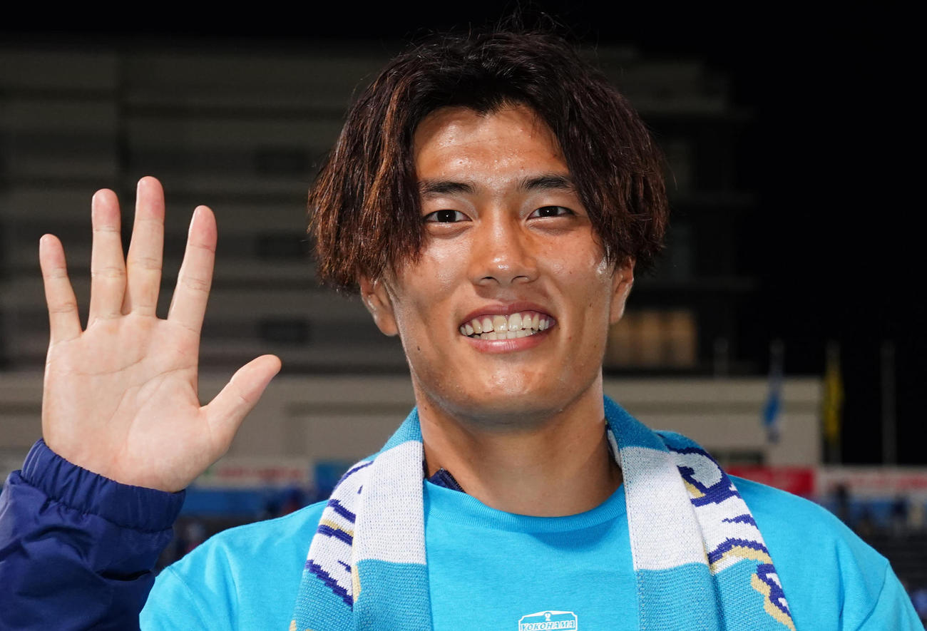 横浜FC小川航基（22年10月撮影）
