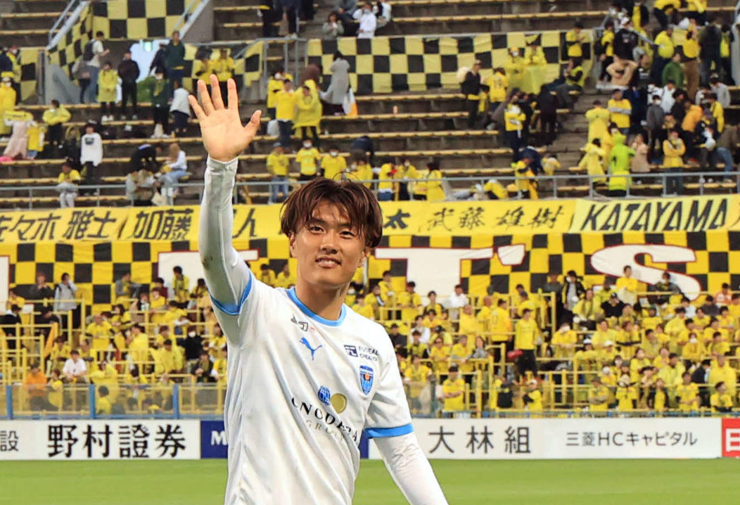 横浜FC小川航基（2023年5月撮影）