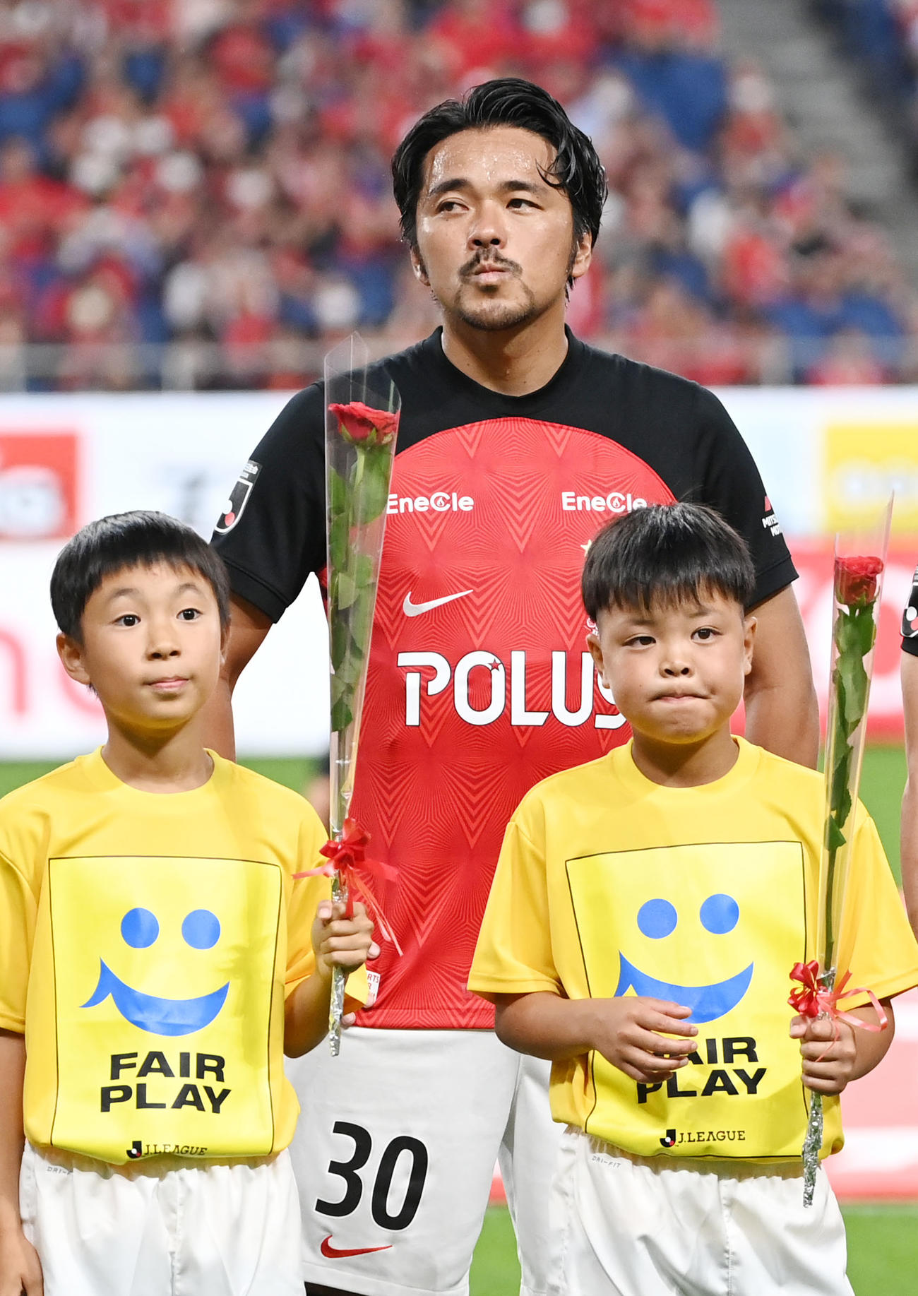 浦和対東京　先発出場を果たす浦和興梠（撮影・横山健太）