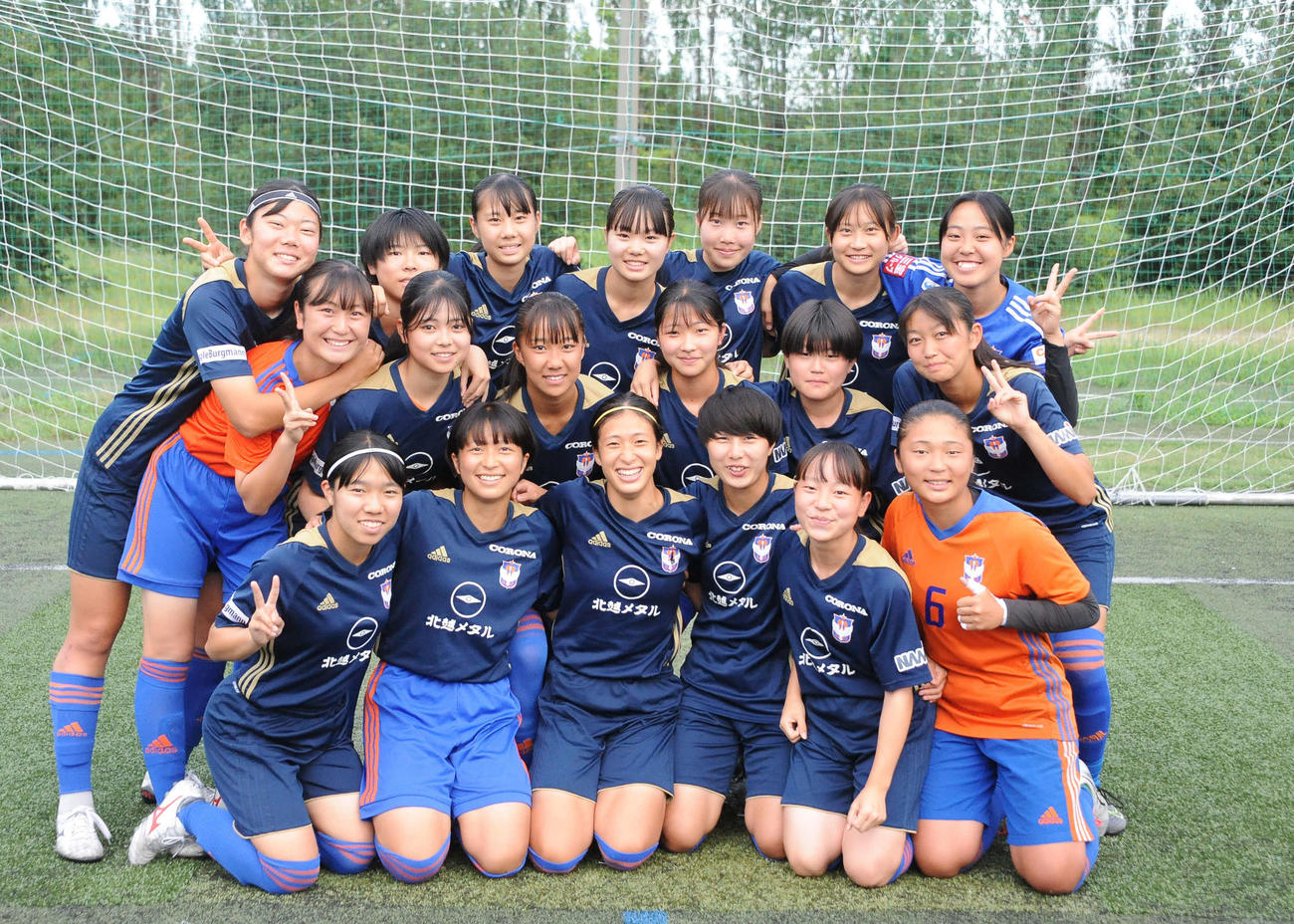 初優勝を狙うアルビレックス新潟レディースU－18の選手