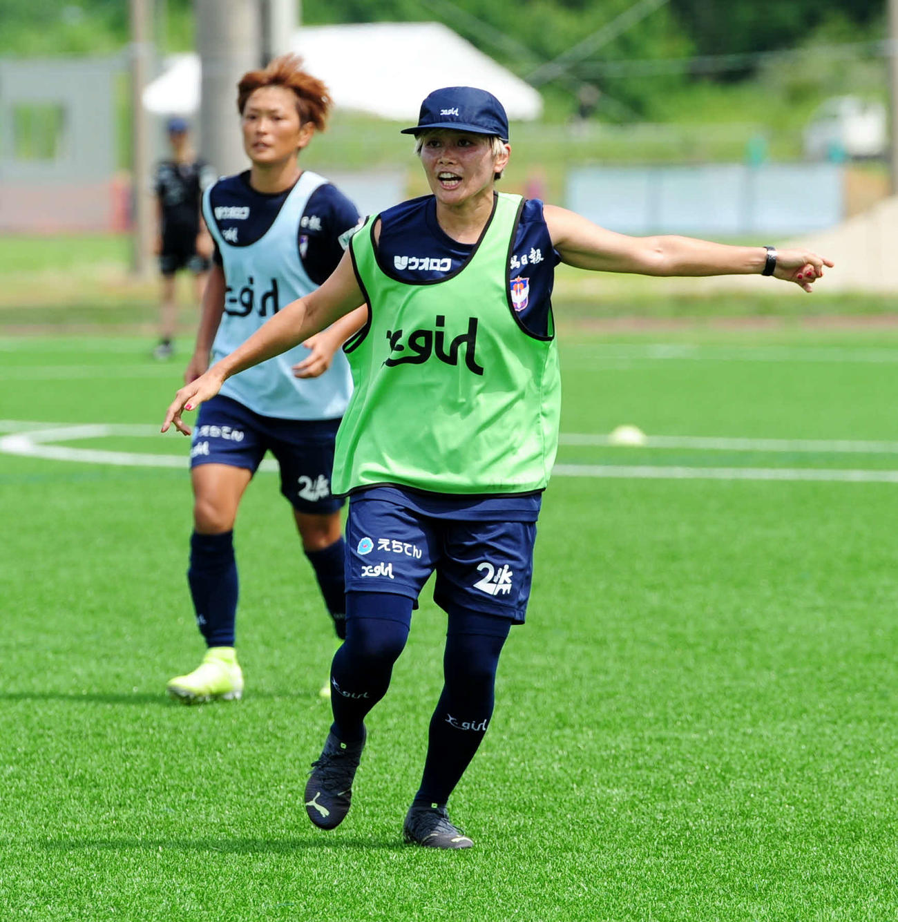 合流初日の練習から積極的に指示を出す川澄