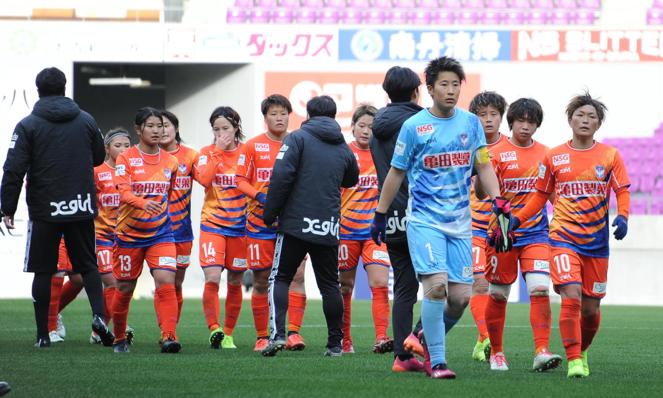 新潟の選手たち（2023年1月撮影）