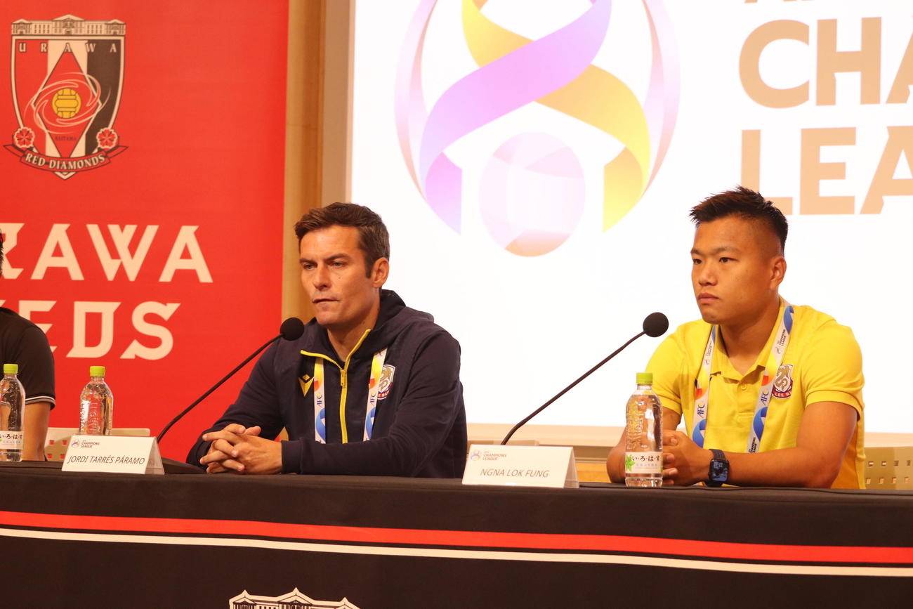 ACLプレーオフで浦和と対戦する理文のタレス監督（左）とMF顔楽楓
