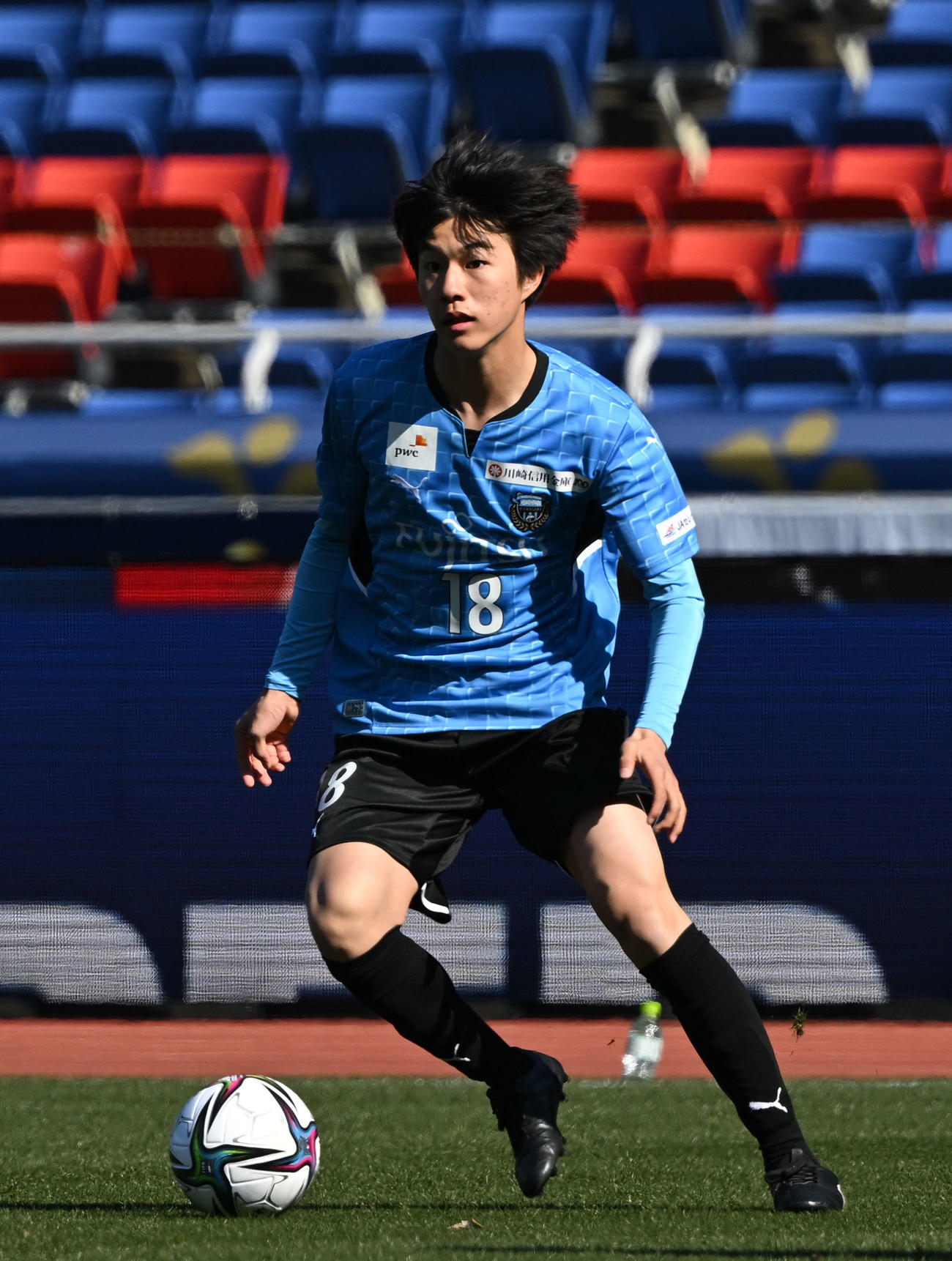 川崎F・U－18由井航太（2022年2月撮影）