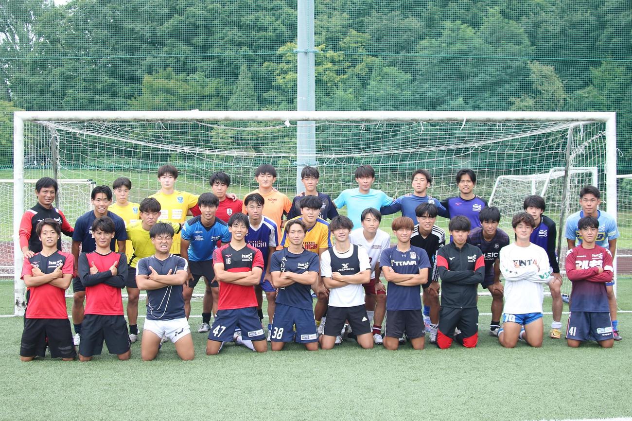 総理大臣杯での躍進を狙う北海道教大岩見沢イレブン（撮影・中島洋尚）