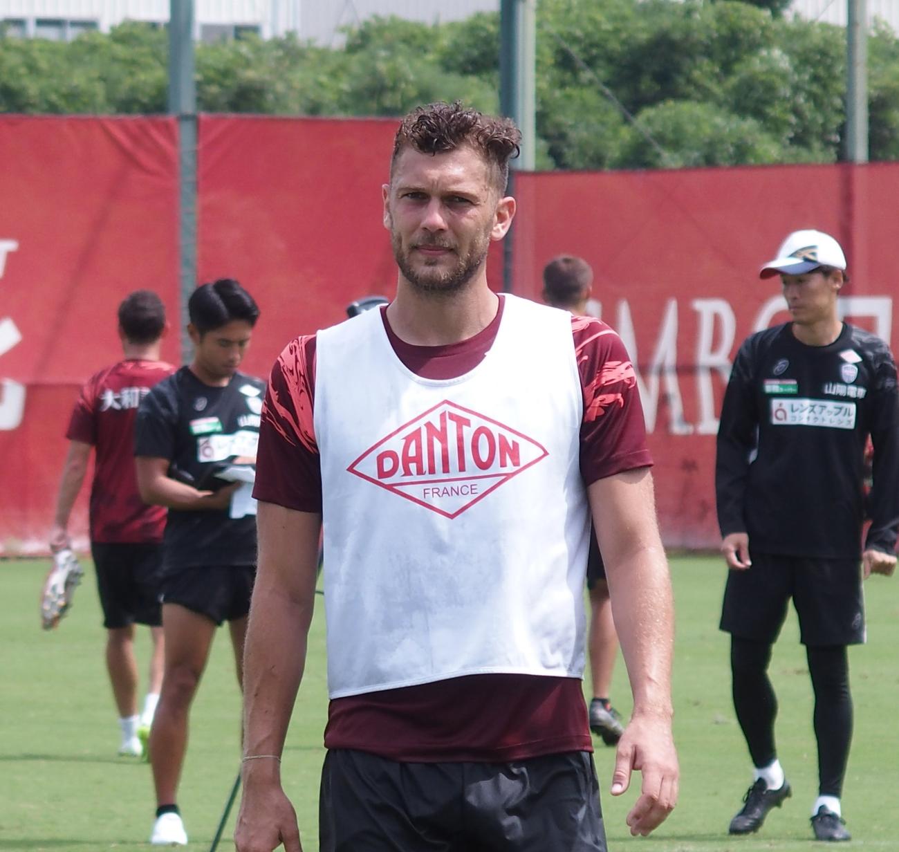 神戸に新加入したMFバーリント・ベーチェイ（撮影・永田淳）
