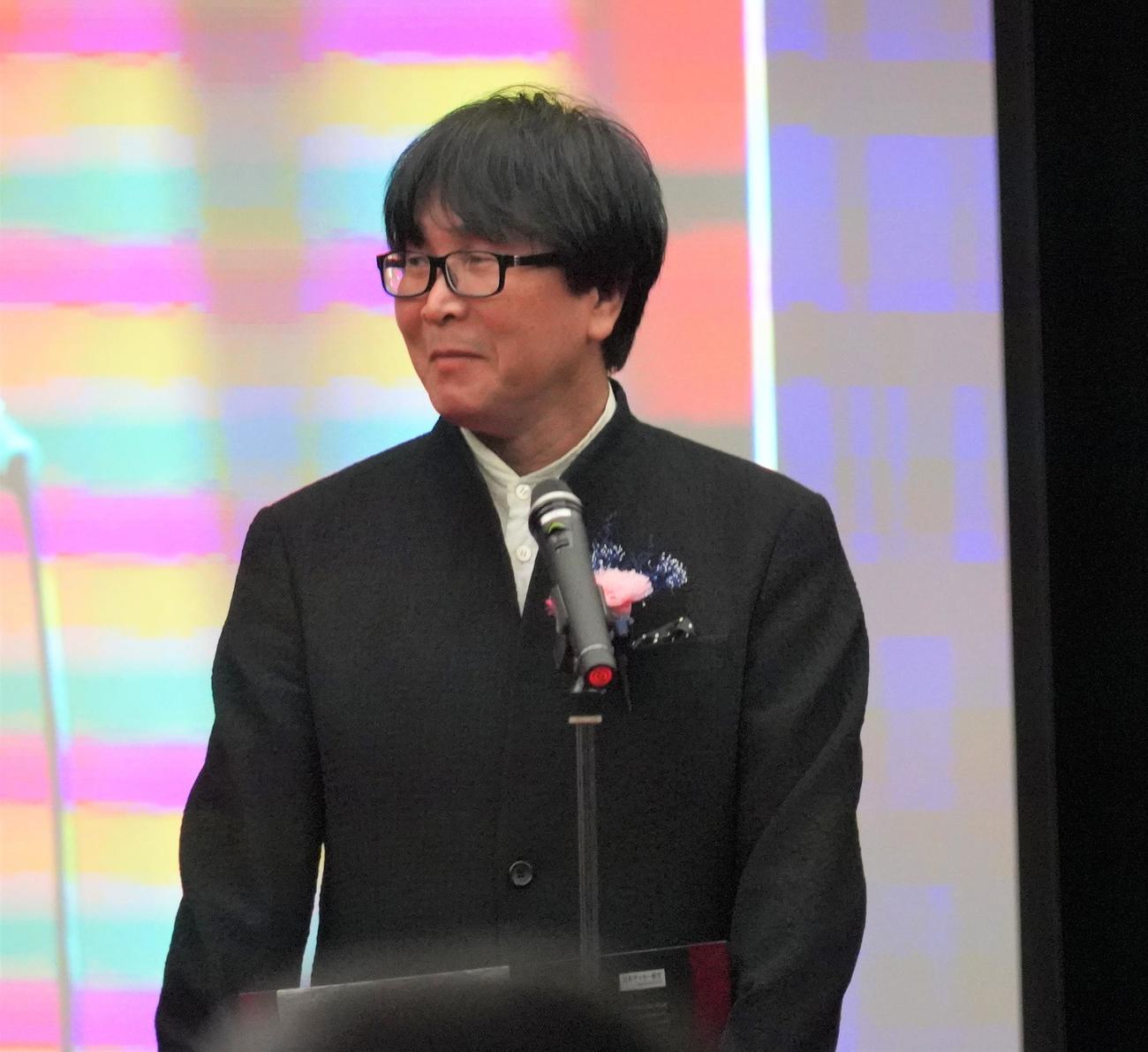 第19回日本サッカー殿堂掲額式典に出席した高橋陽一氏（撮影・佐藤成）