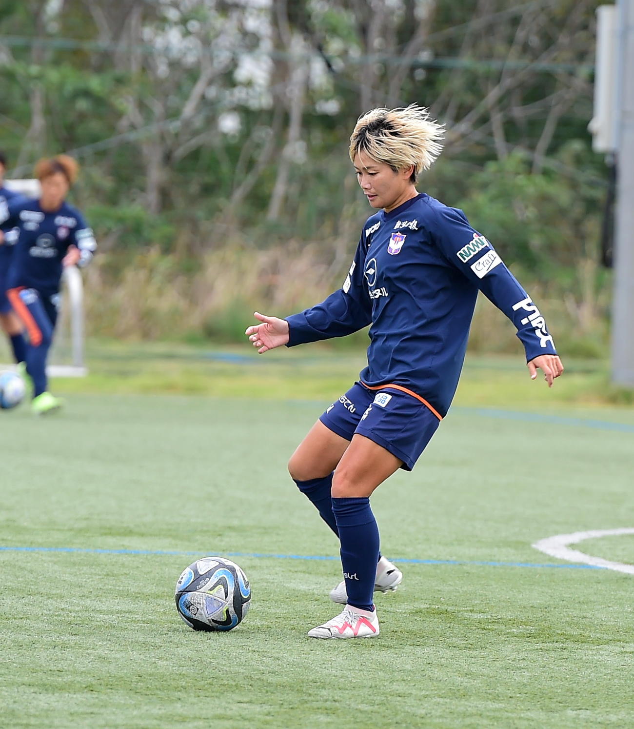 イメチェン前の新潟レディース川澄（8日撮影）