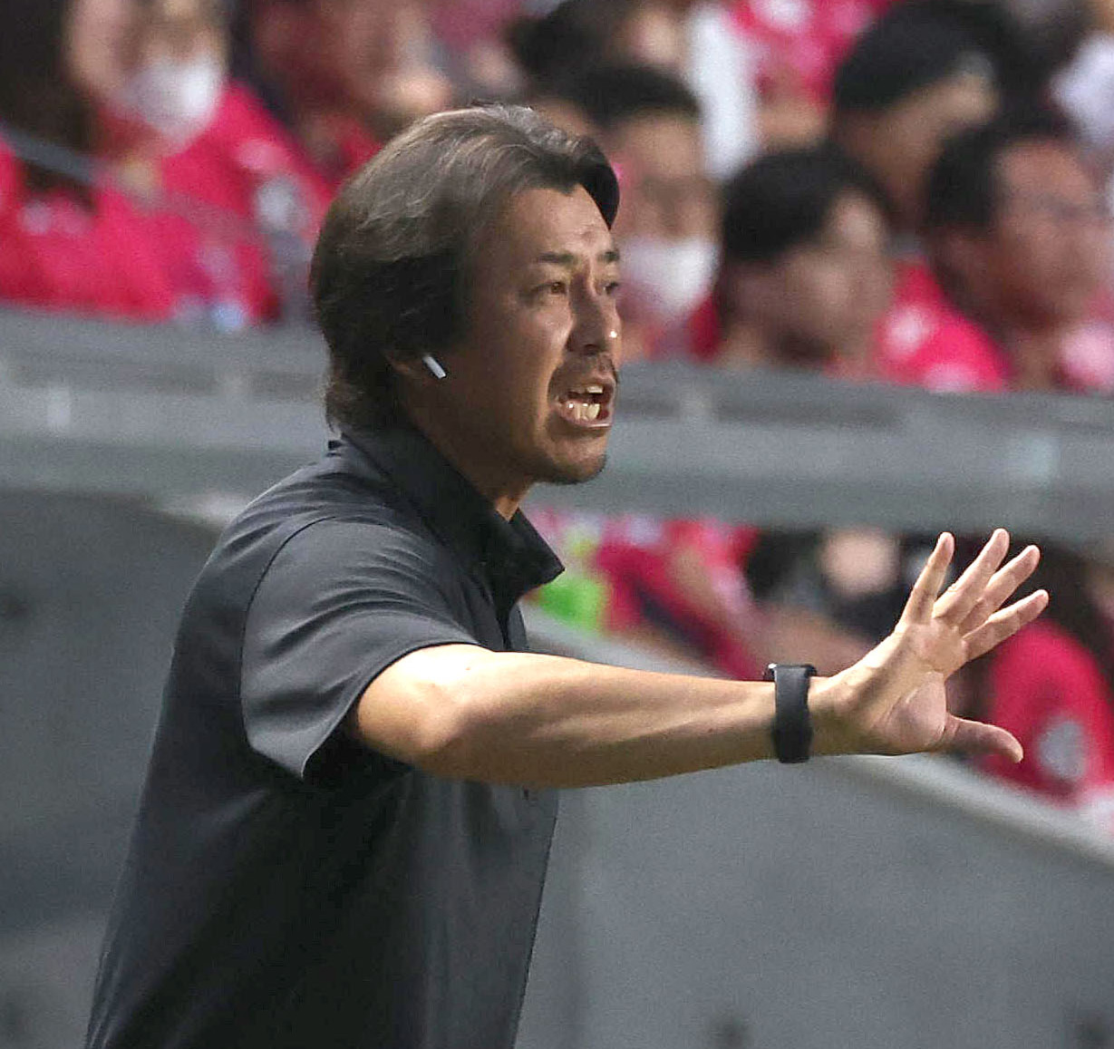 大宮原崎政人監督（2023年7月12日撮影）