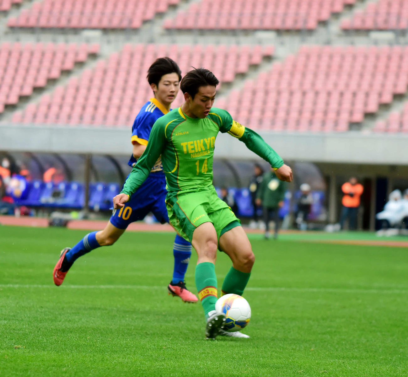 後半6分、帝京長岡・堀がシュートを決め、3－0