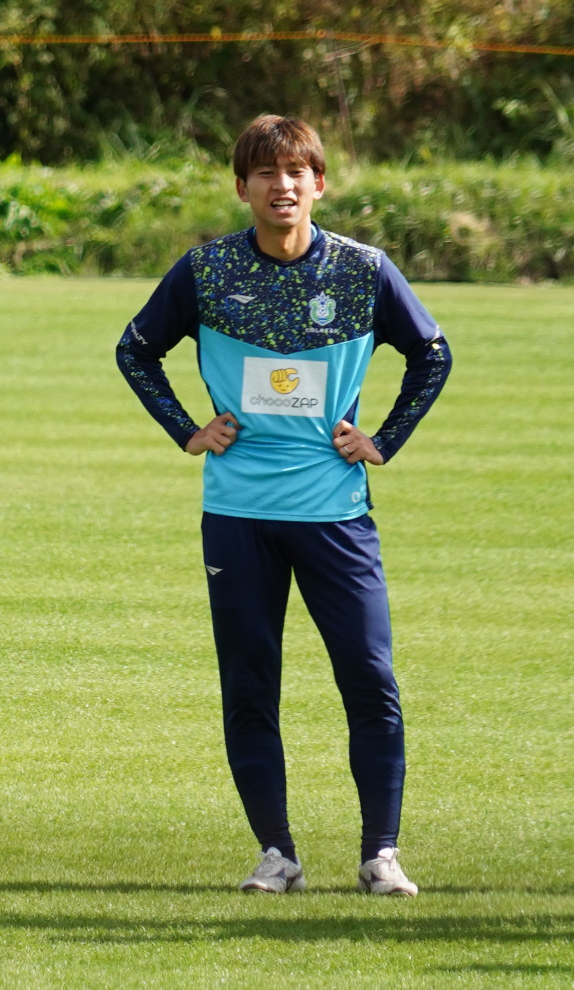 第33節横浜FC戦に向けた練習に臨む湘南ベルマーレDF大野和成（撮影・佐藤成）