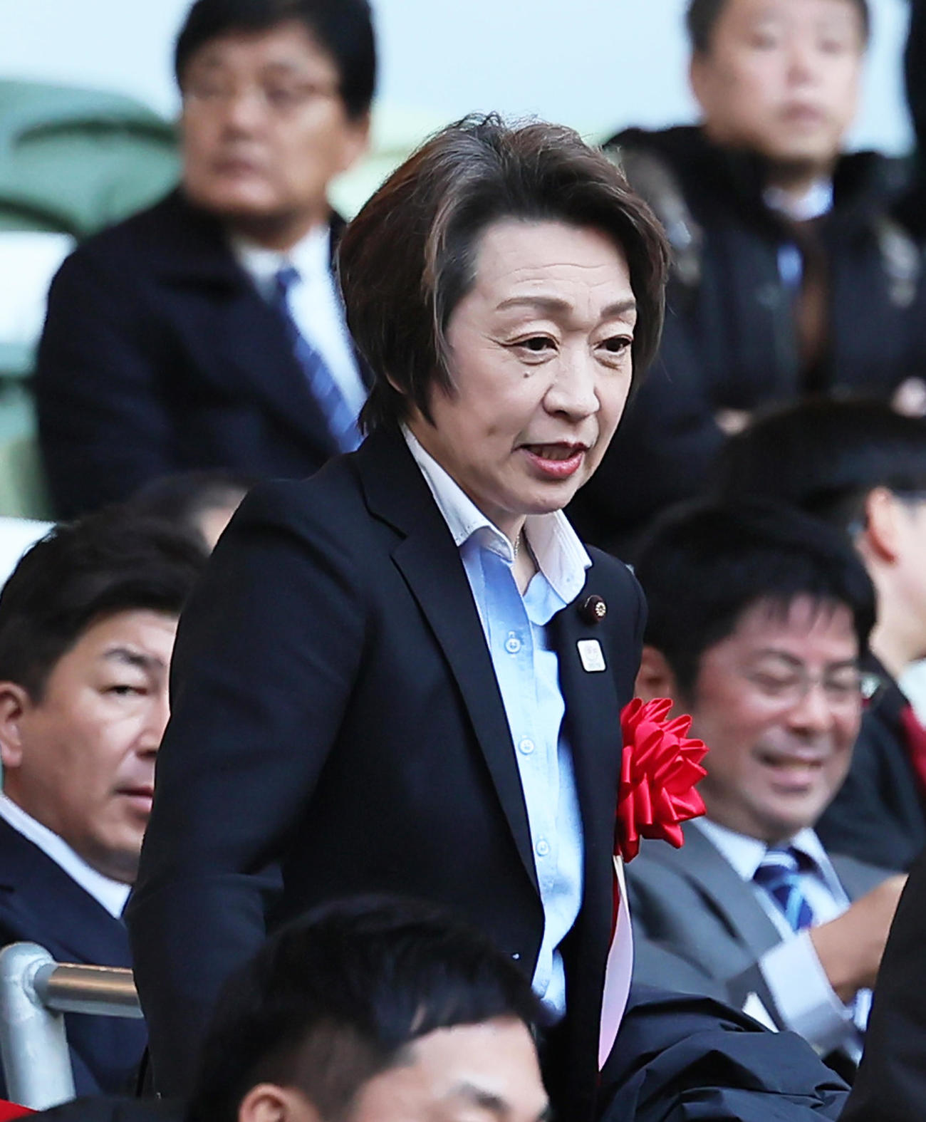 川淵三郎氏の文化勲章受章を祝う会に出席した橋本聖子氏