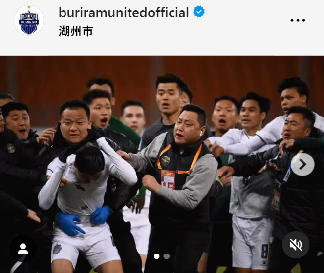 ブリーラムFCの公式インスタグラムから
