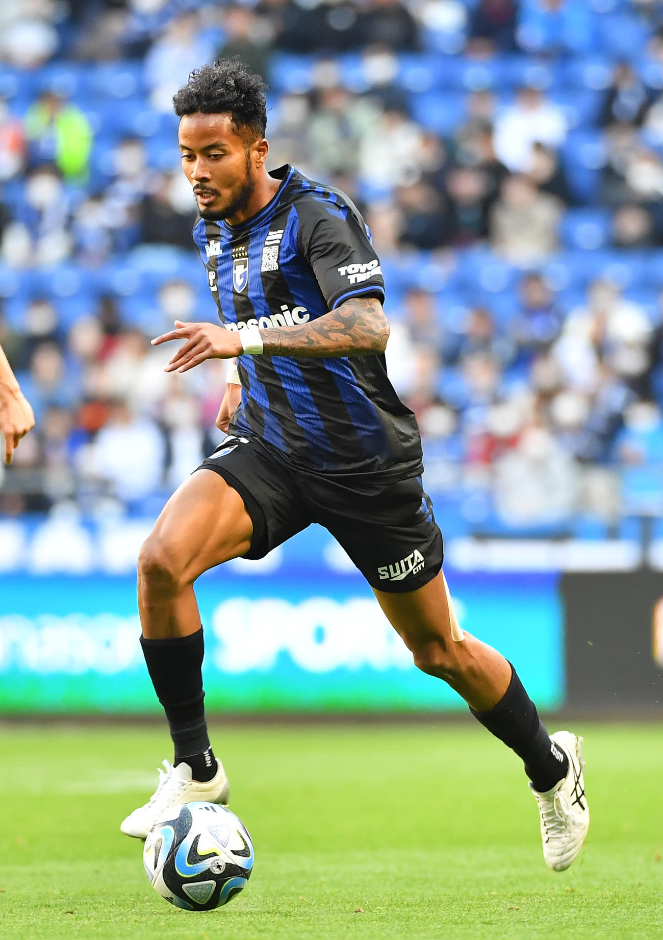 G大阪・鈴木武蔵（2023年4月9日撮影）