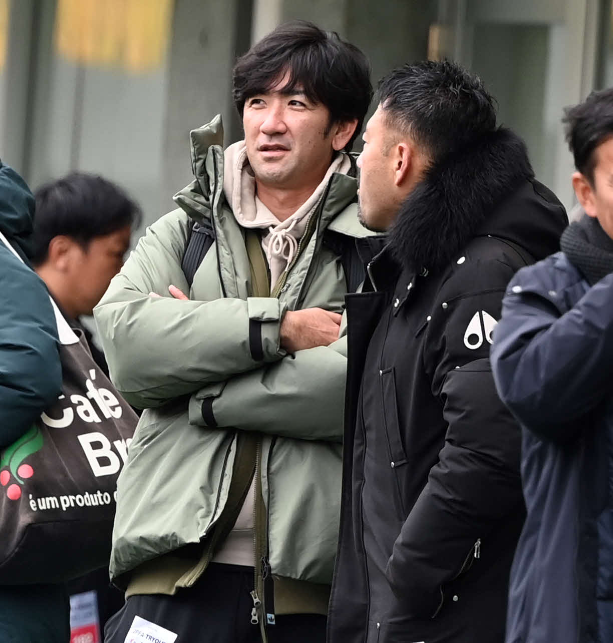 視察に訪れた平瀬智行氏（撮影・たえ見朱実）