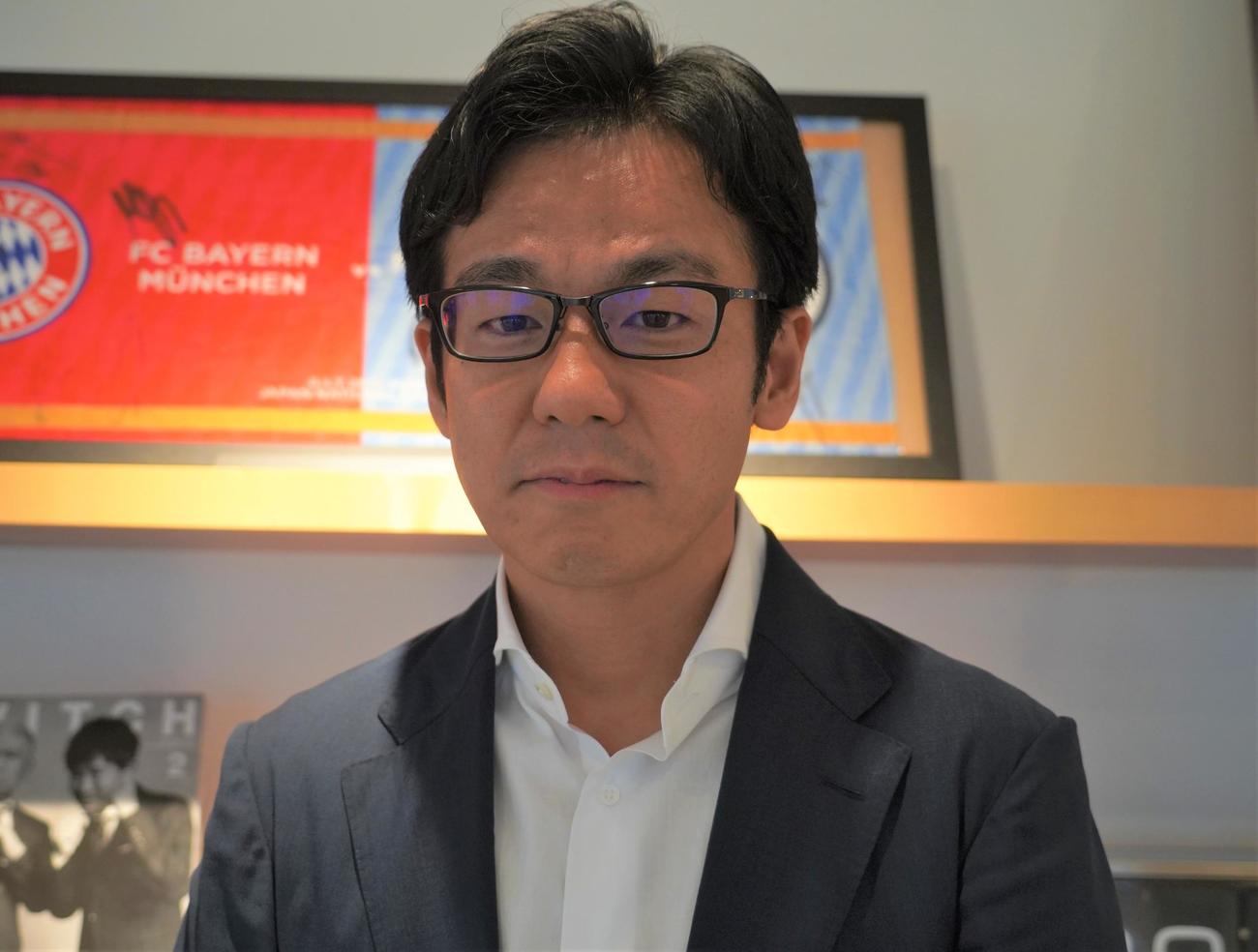 戦略コンサルティング会社「FIELD MANAGEMENT STRATEGY」社長でJリーグストラテジーダイレクターの中村健太郎氏（撮影・佐藤成）