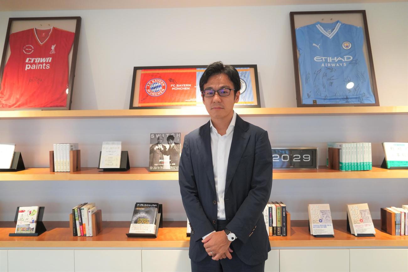 戦略コンサルティング会社「FIELD MANAGEMENT STRATEGY」社長でJリーグストラテジーダイレクターの中村健太郎氏（撮影・佐藤成）