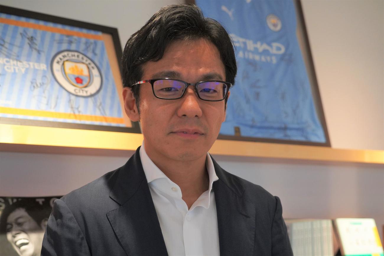 戦略コンサルティング会社「FIELD MANAGEMENT STRATEGY」社長でJリーグストラテジーダイレクターの中村健太郎氏（撮影・佐藤成）