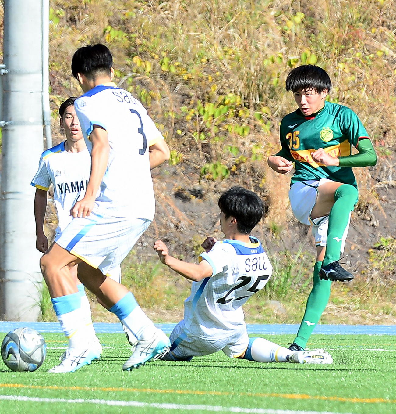 静岡学園MF天野太陽（2023年11月撮影）