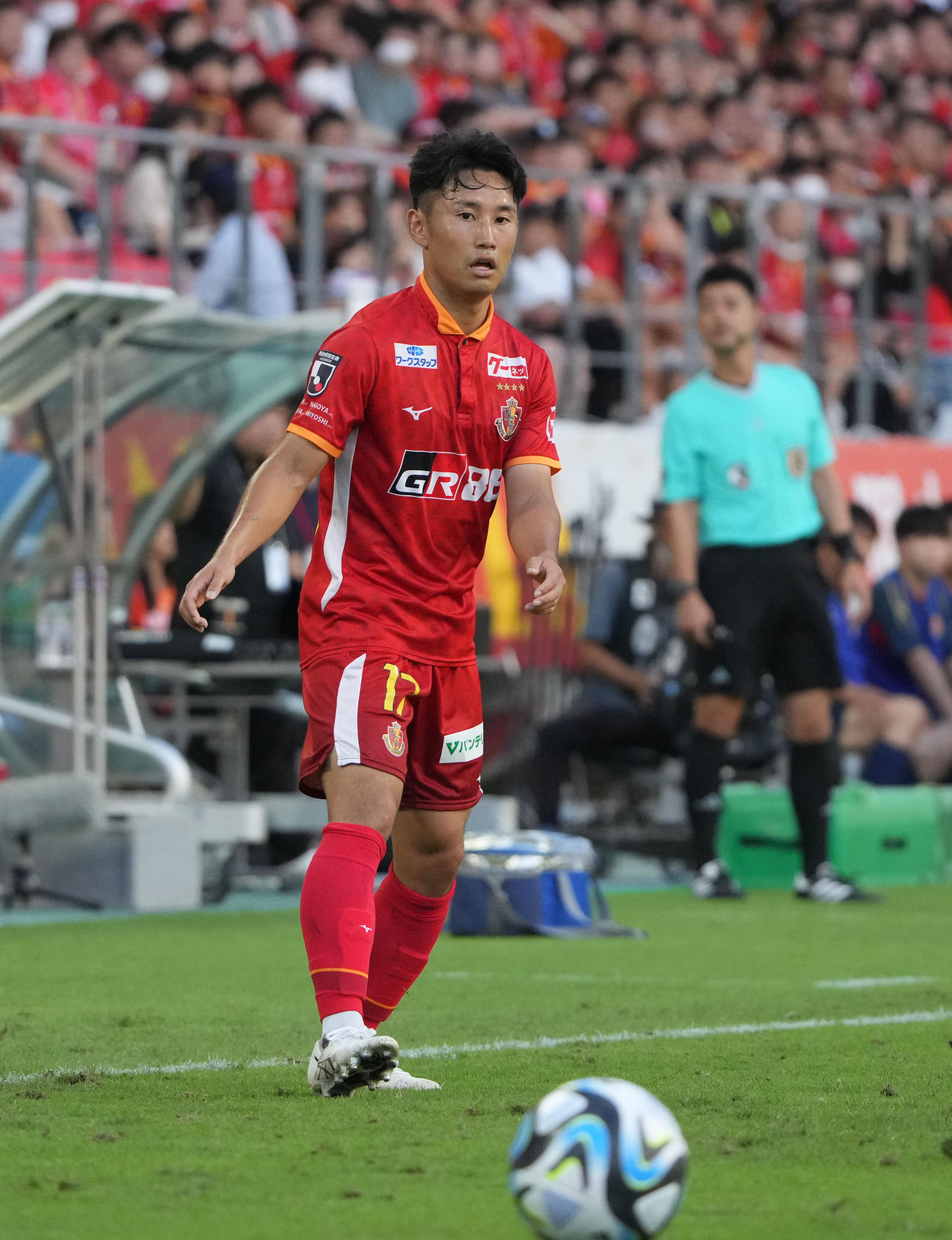 名古屋・森下龍矢（2023年9月23日撮影）