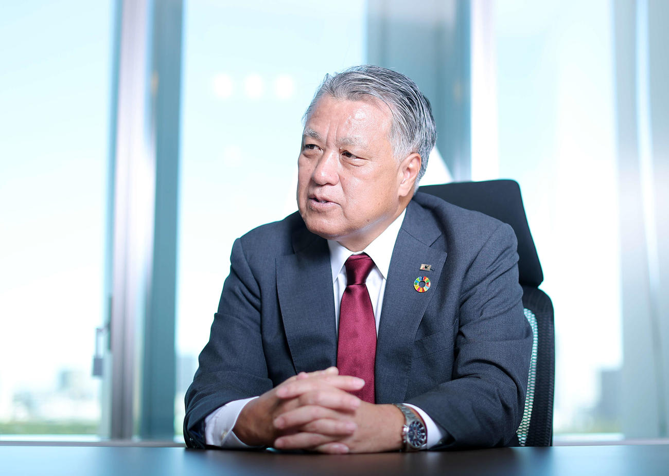 JFA田嶋幸三会長（2023年9月1日撮影）