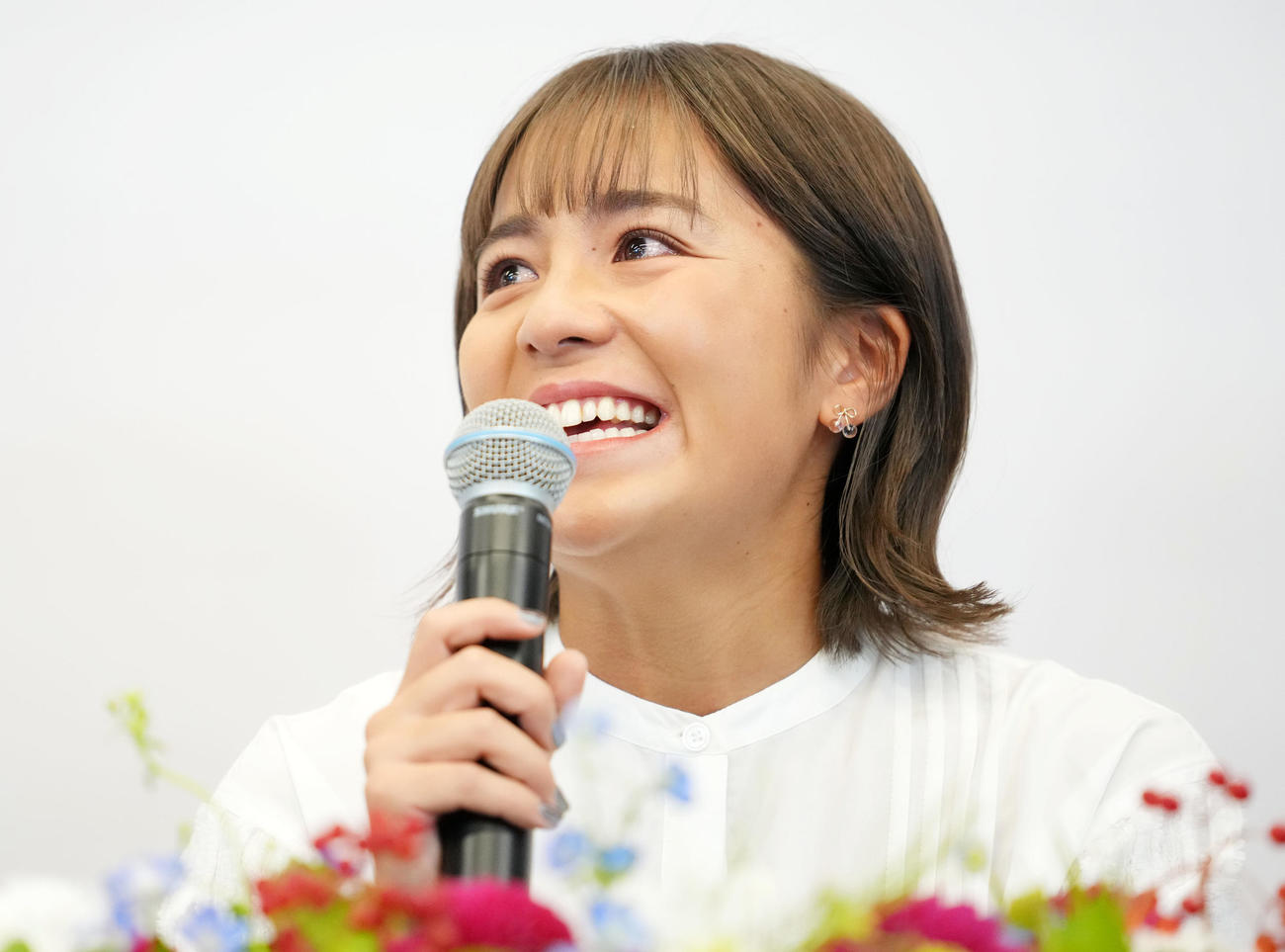 岩渕真奈さん（23年9月8日撮影）