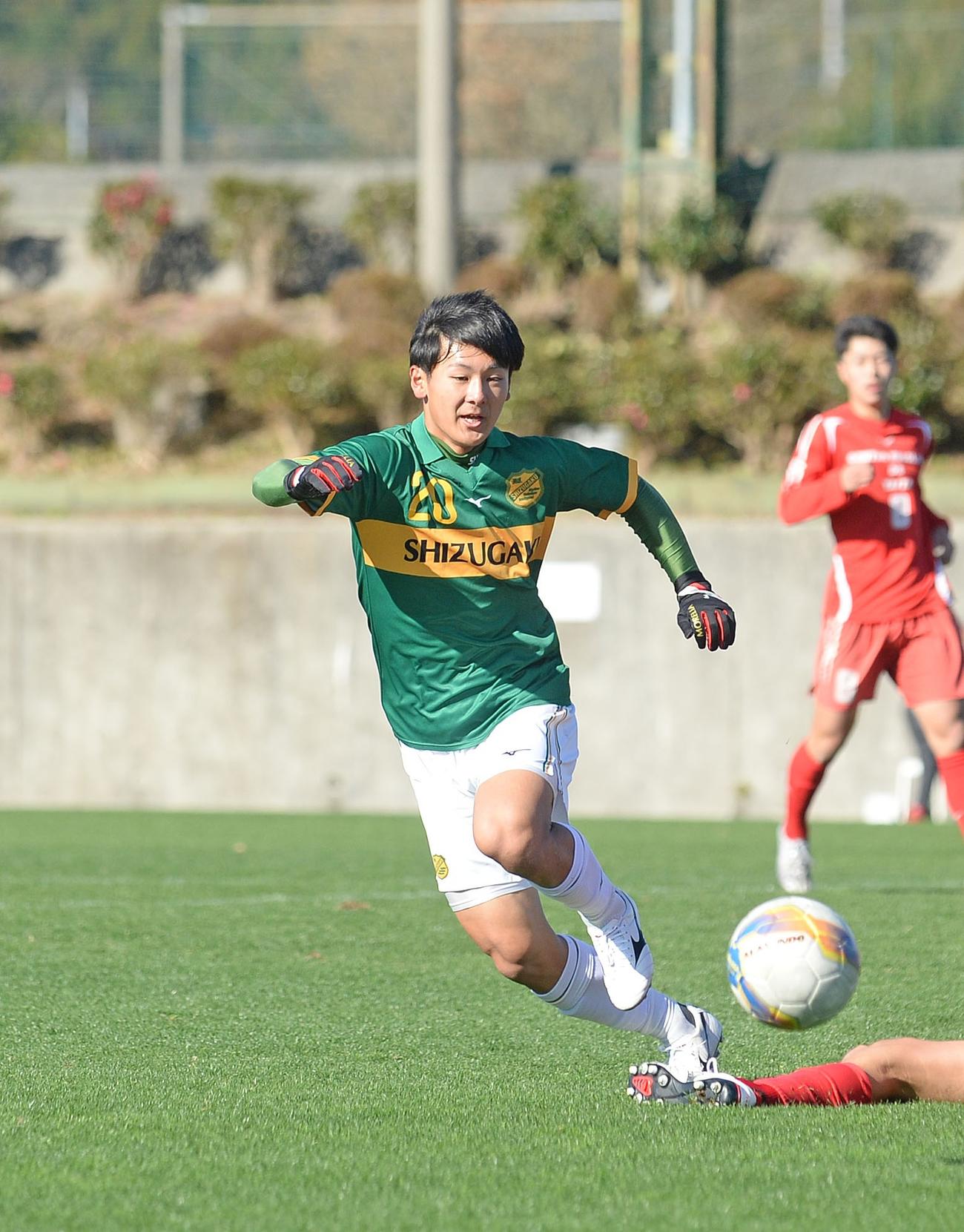 初戦でのバースデー弾を誓った静岡学園FW神田