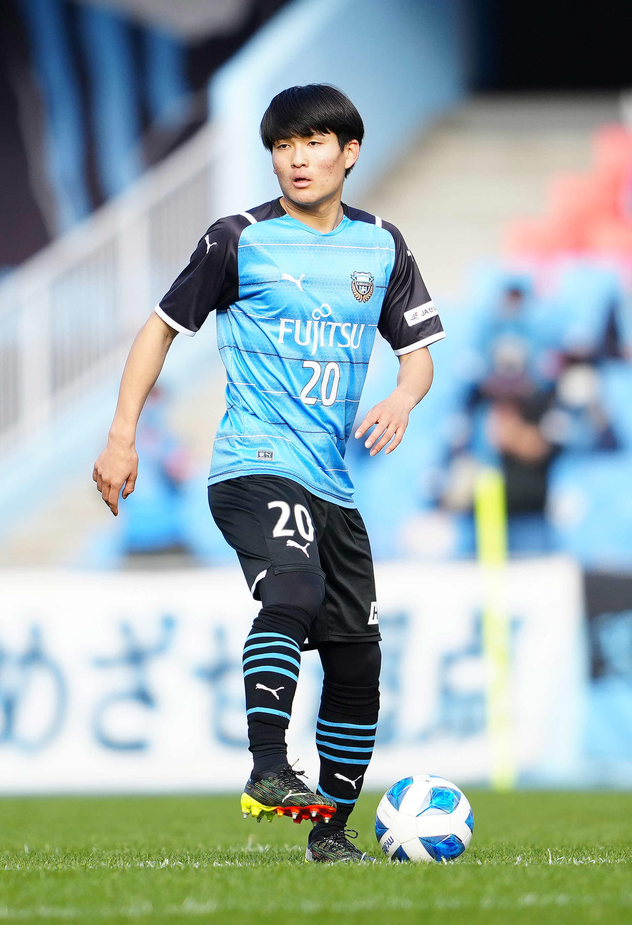 川崎F松長根悠仁（2021年撮影）