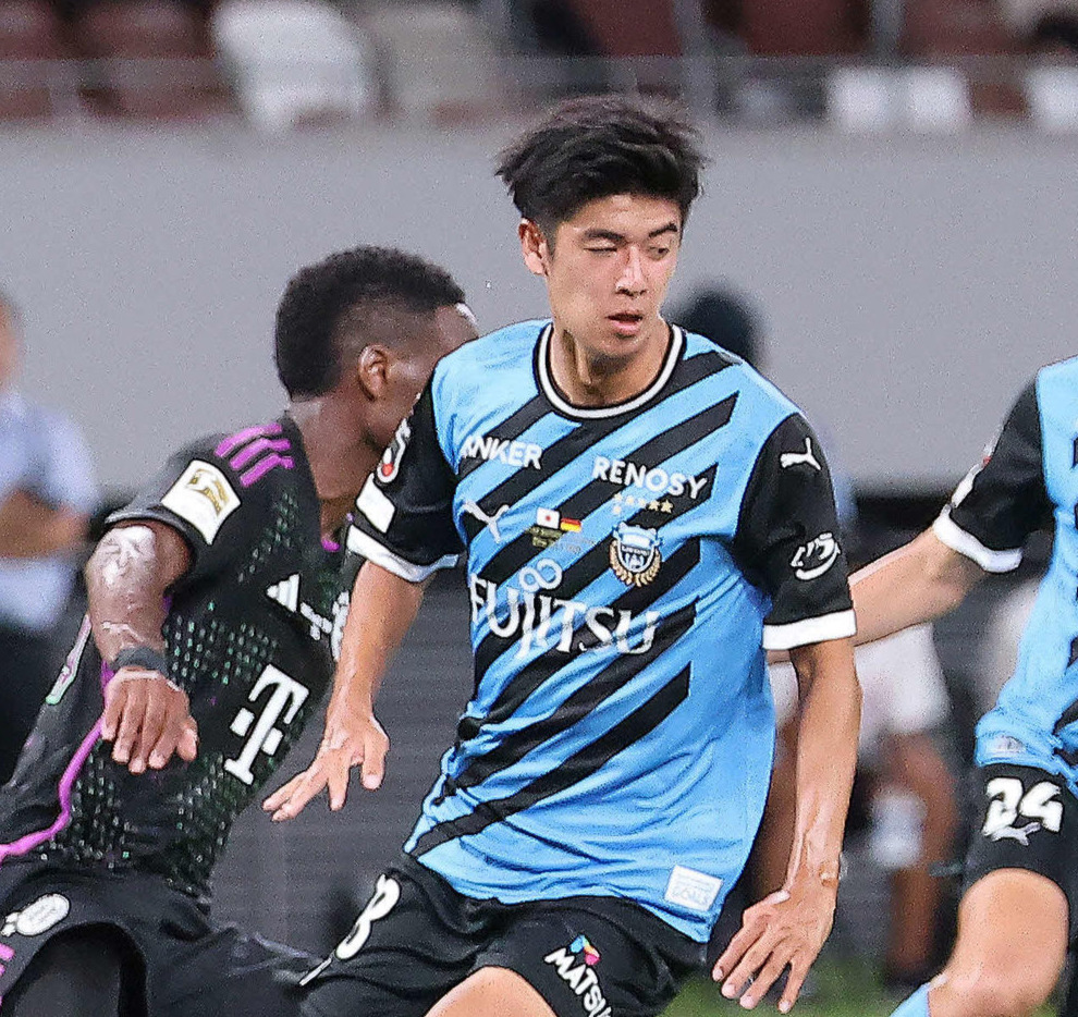 川崎F大関友翔（2023年7月撮影）