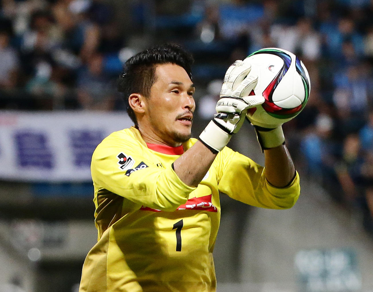 水戸GK本間幸司（2015年撮影）