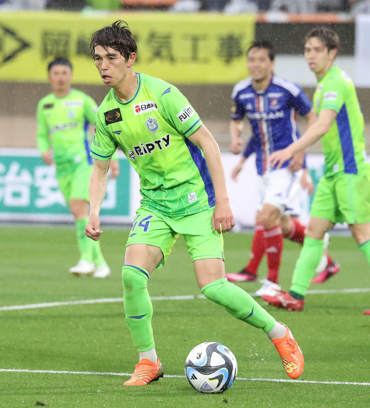 横浜FCへの期限付き移籍が発表された湘南中野（23年4月15日撮影）