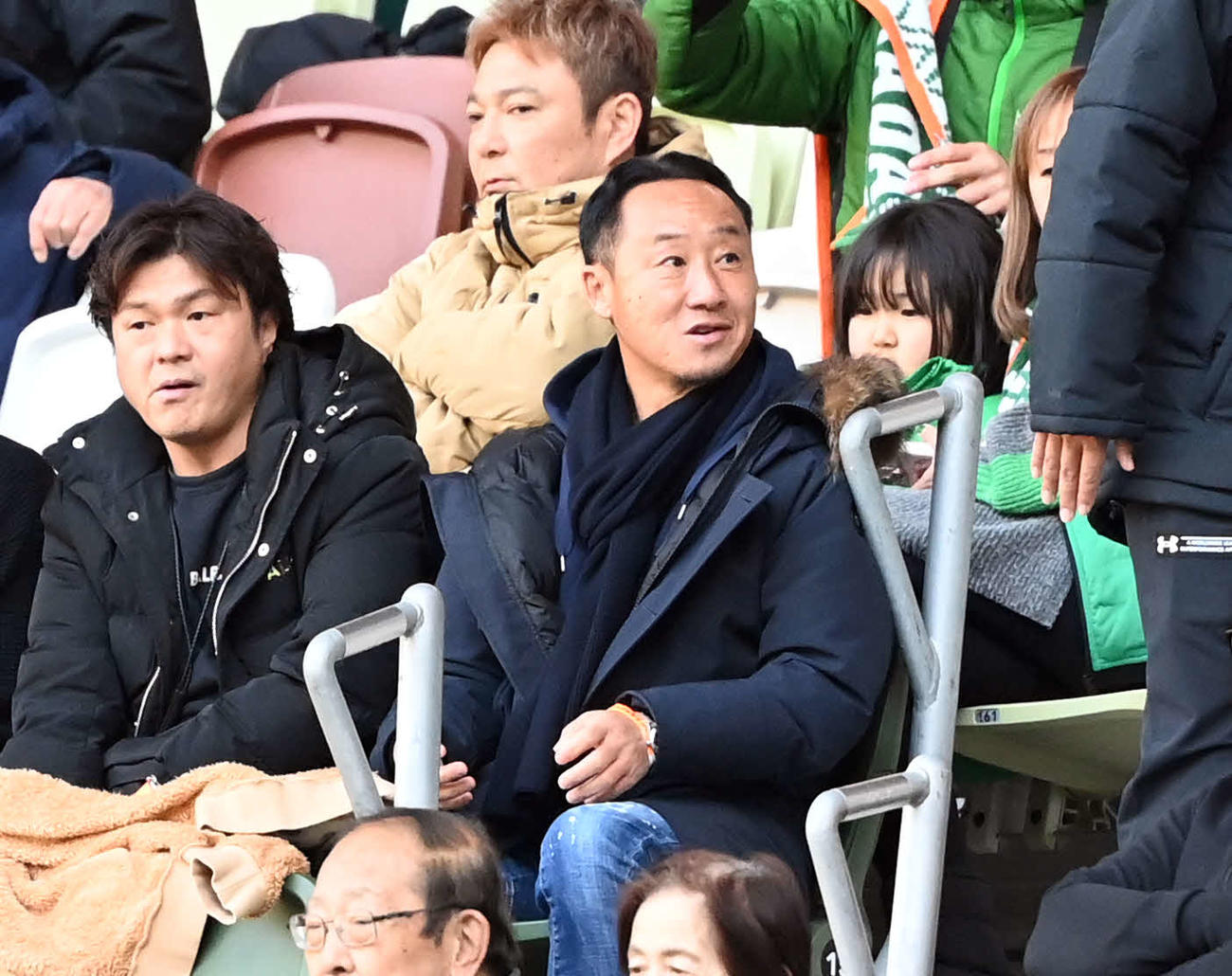 市船橋対青森山田　観戦に訪れた町田の黒田監督（撮影・たえ見朱実）