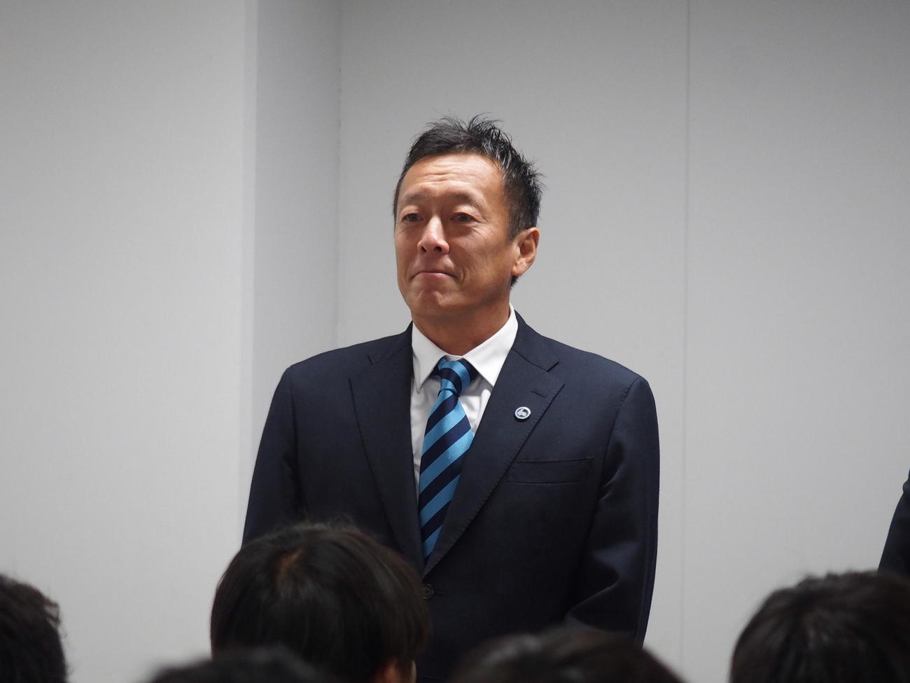 始動式に出席した大嶽直人新監督（撮影・永田淳）