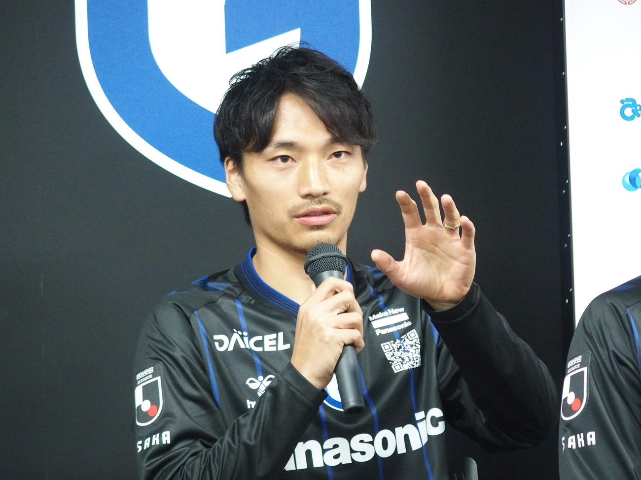 G大阪に加入したDF中谷進之介（撮影・永田淳）