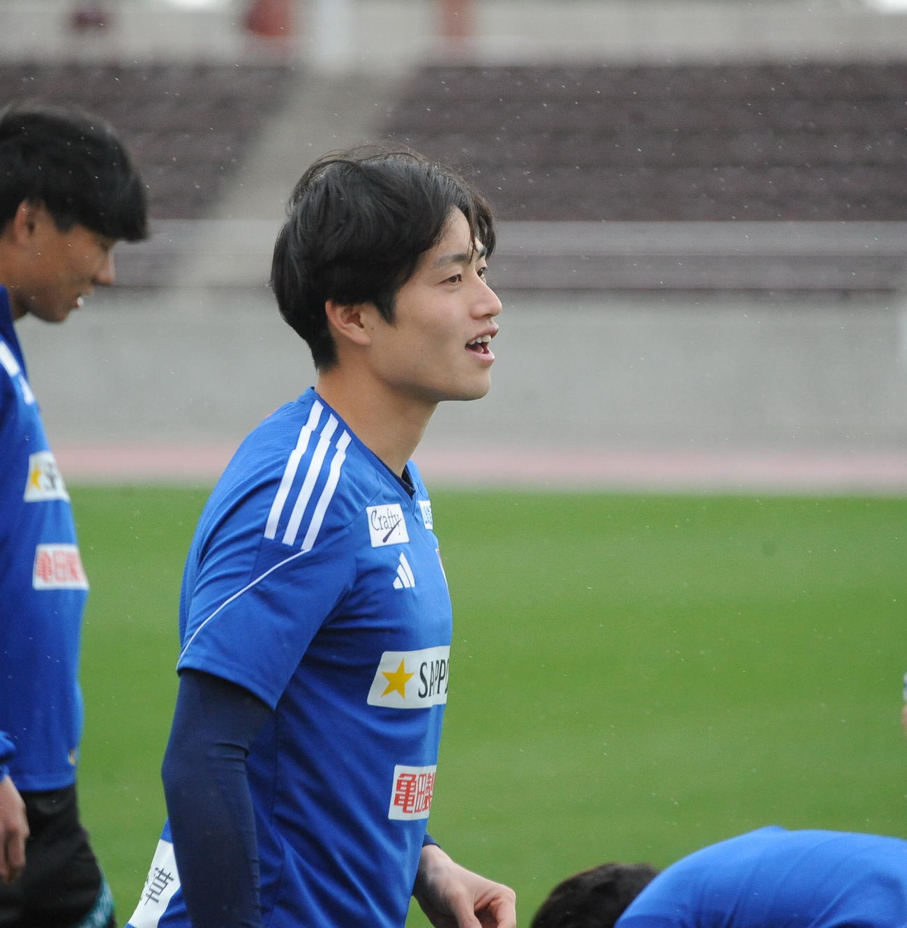沖縄キャンプに参加する宮本
