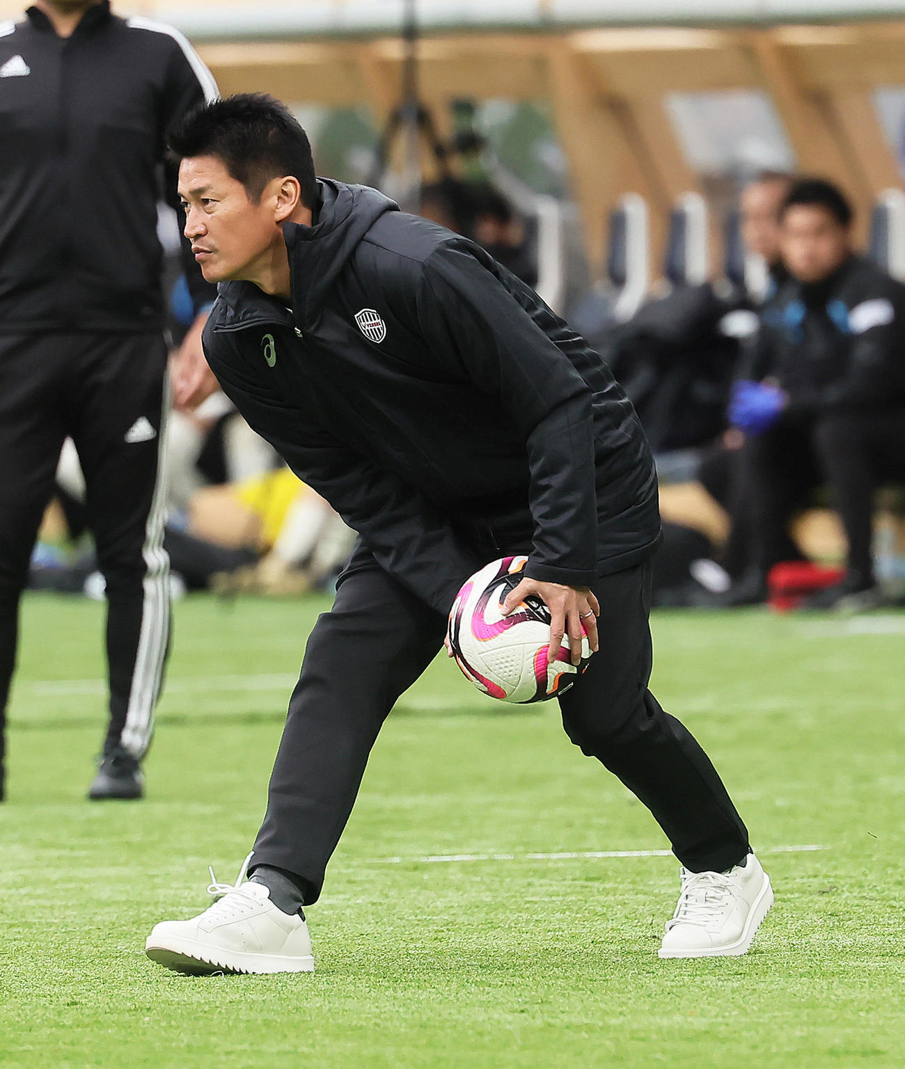 神戸対川崎F　神戸吉田監督（撮影・足立雅史）