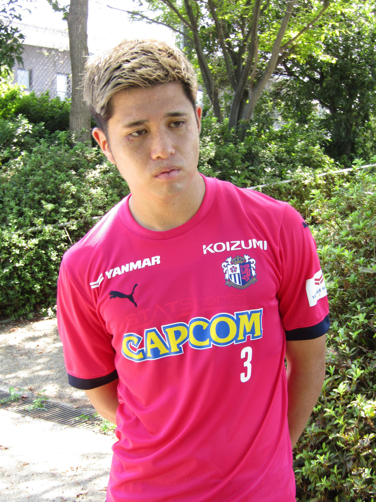 負傷離脱となったC大阪進藤（23年9月撮影）
