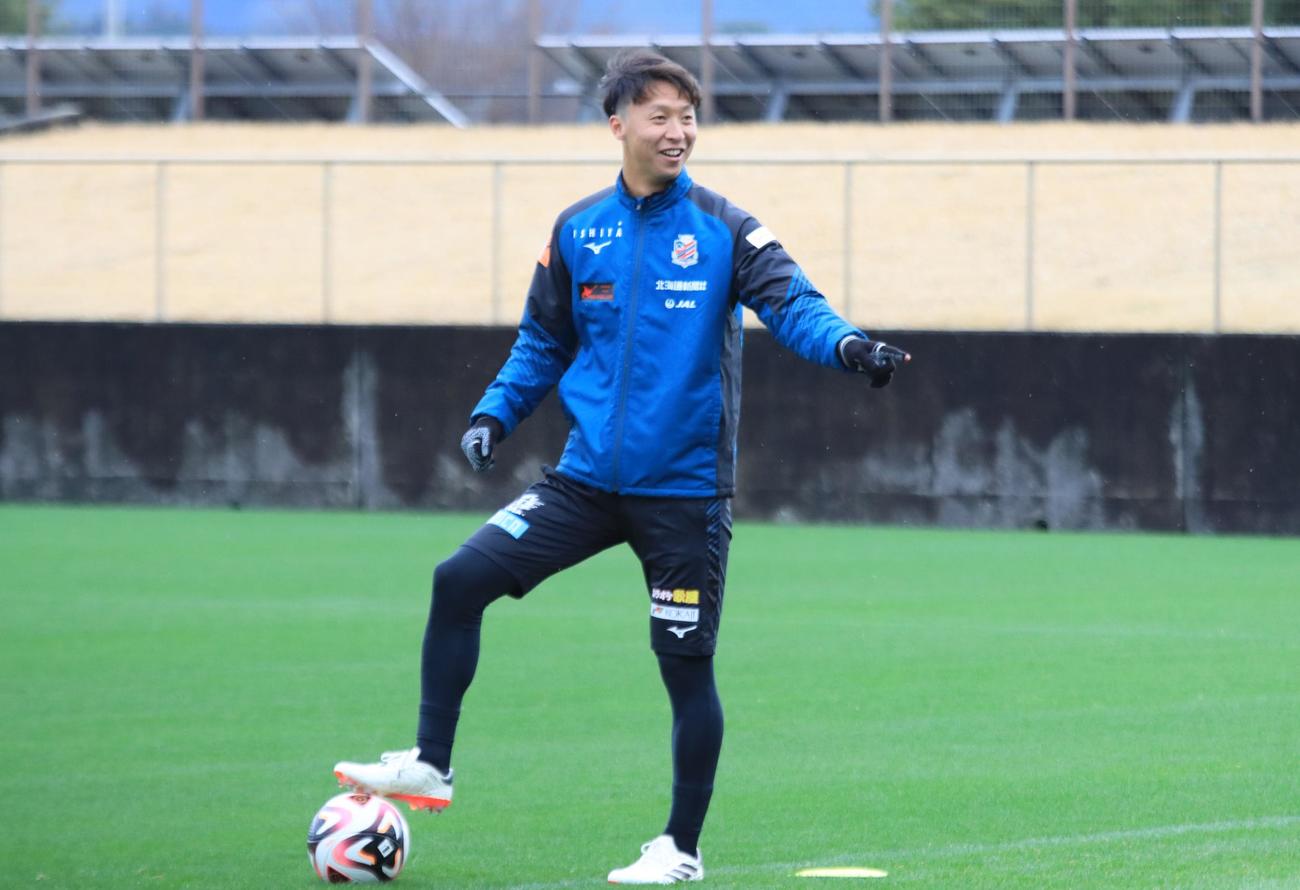 開幕戦前日練習に参加する札幌荒野（撮影・保坂果那）