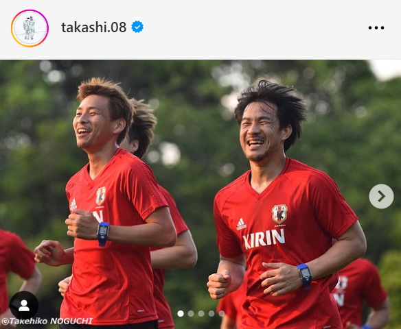 乾貴士のインスタグラムから