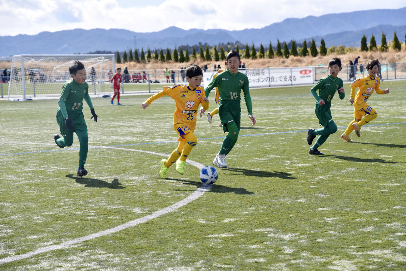 予選リーグ・ベガルタ仙台ジュニア対ヴェルディーサッカースクール岩手