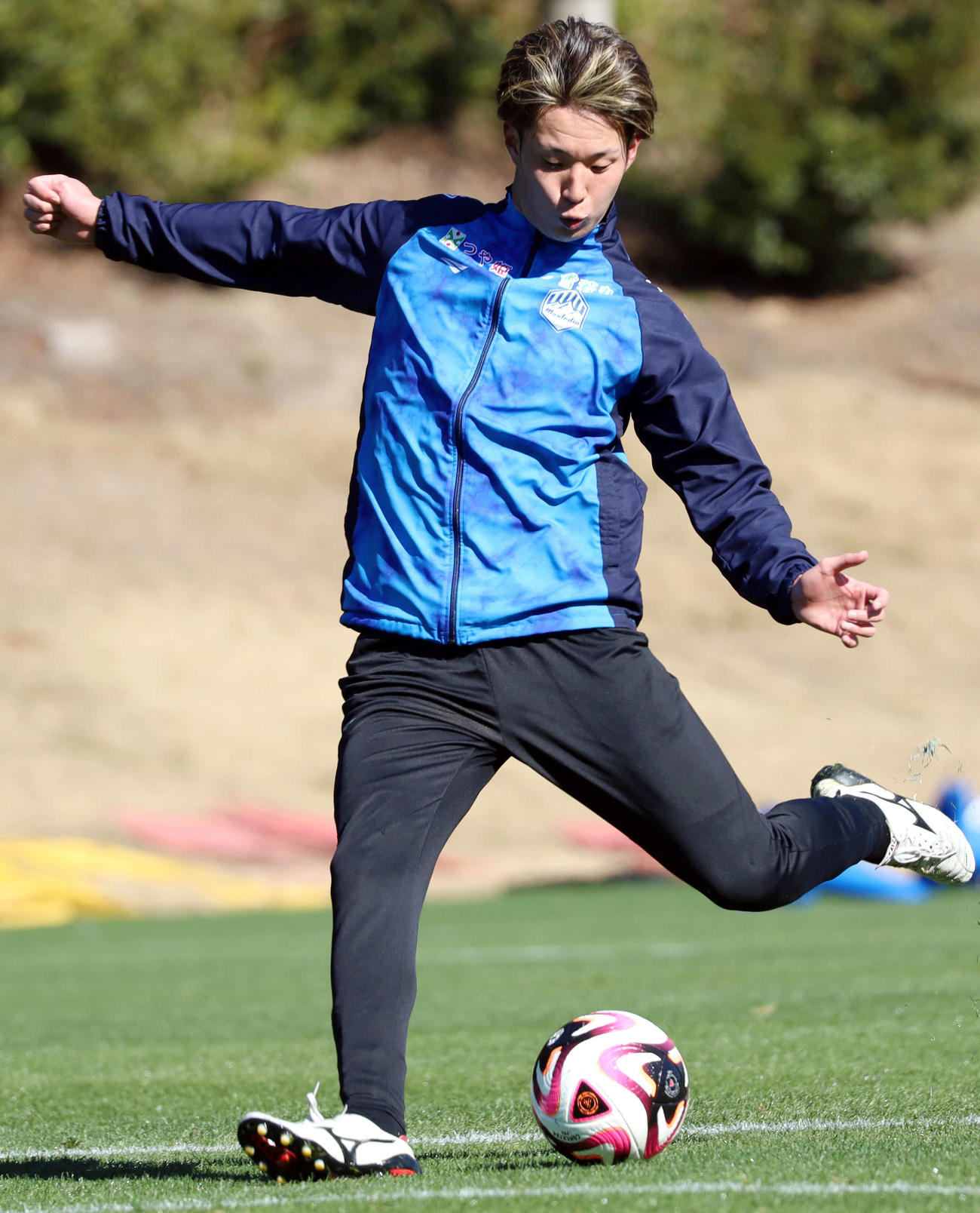 昨季の悔しさを晴らすべく、今季2桁得点を誓ったFW有田（（C）MONTEDIO YAMAGATA）