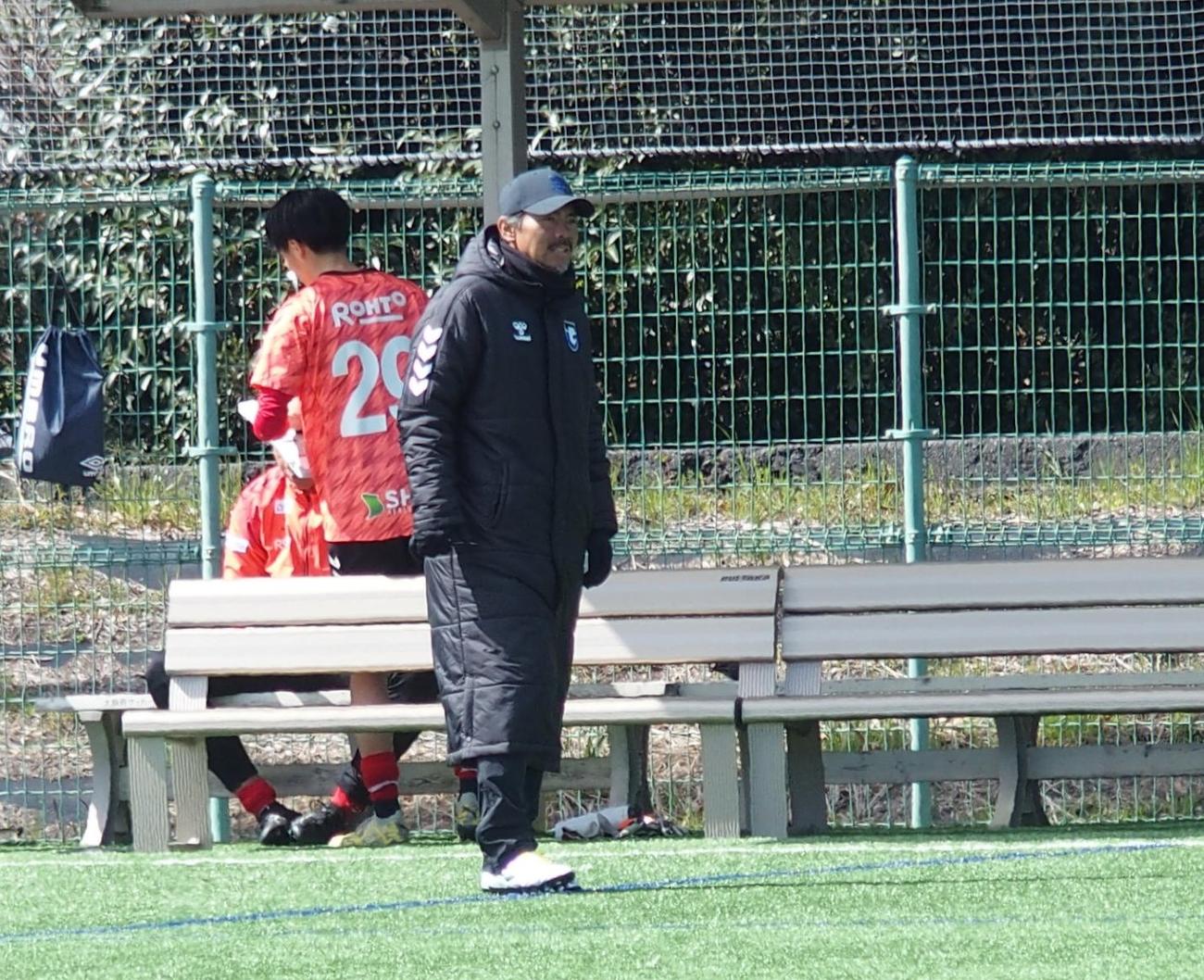 S級ライセンスを取得したガンバ大阪ユースの明神智和コーチ（撮影・永田淳）