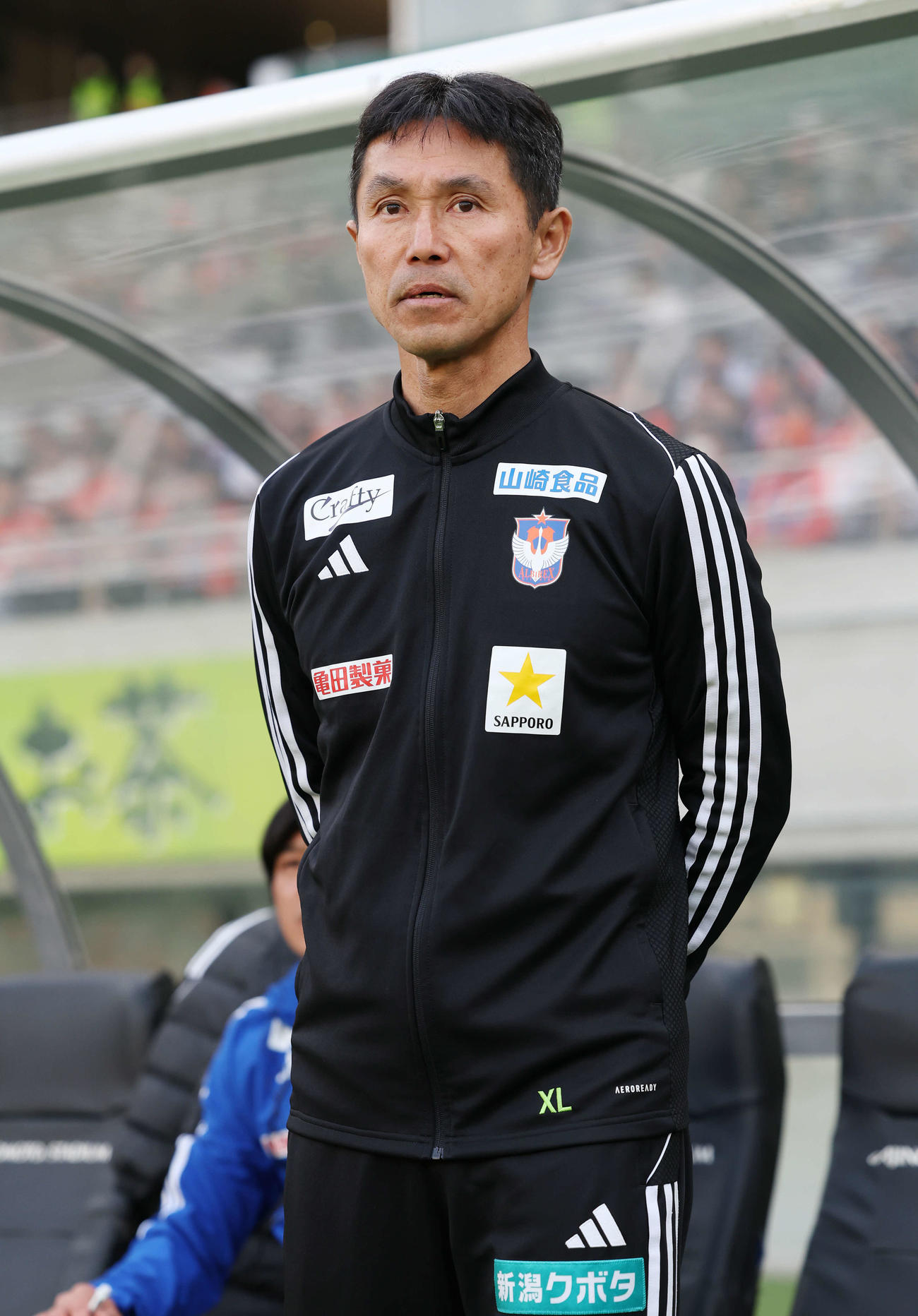 東京V対新潟　東京V戦に臨む新潟松橋力監督（撮影・宮地輝）