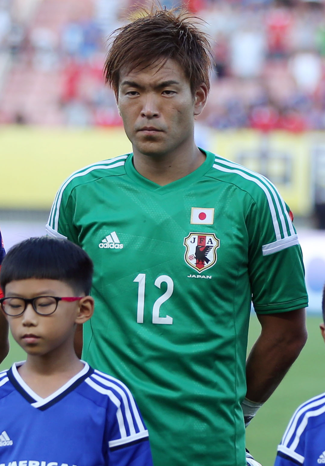 日本対北朝鮮　先発出場したGK西川周作（2015年8月2日撮影）