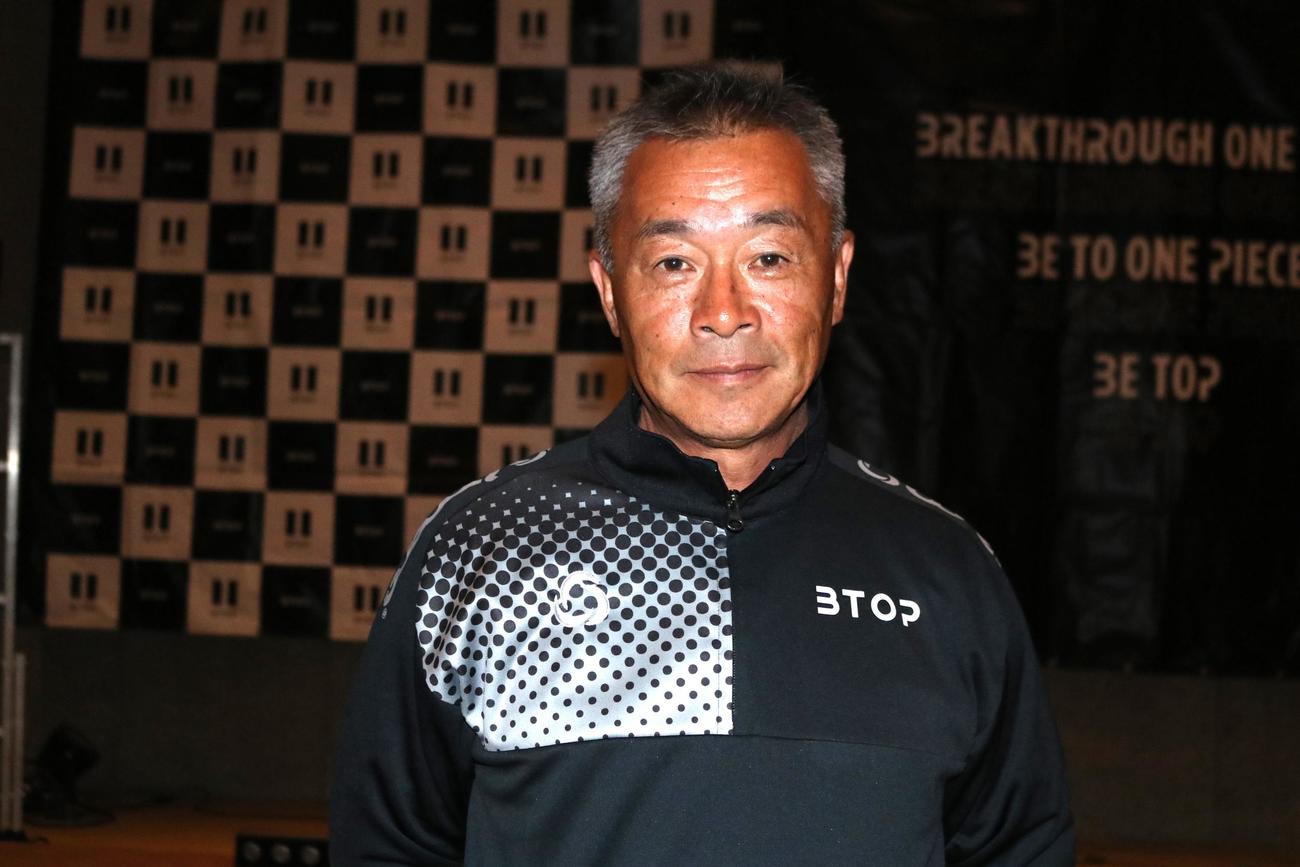今季からBTOP北海道の監督に就任した三浦氏（撮影・保坂果那）