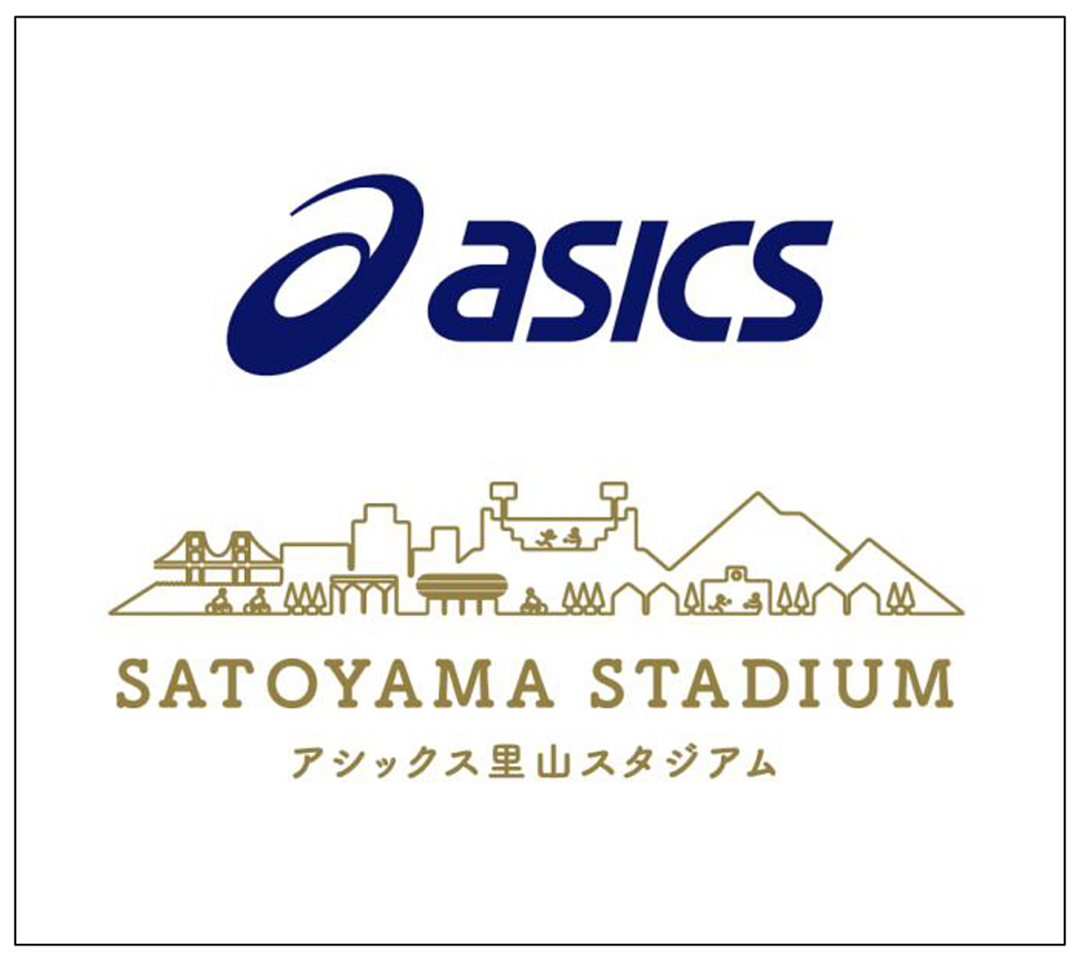 発表されたアシックス里山スタジアムのロゴマーク