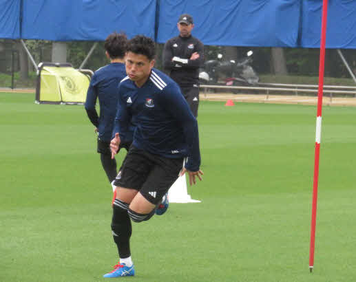 ACL蔚山戦に向けて練習に励む横浜FW宮市